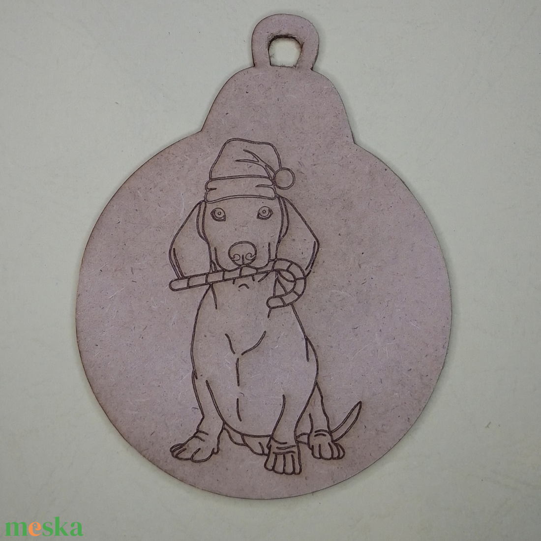 Karácsonyfadísz tacskó kutya cukorkával  (10 cm) - karácsony - karácsonyi lakásdekoráció - karácsonyfadíszek - Meska.hu