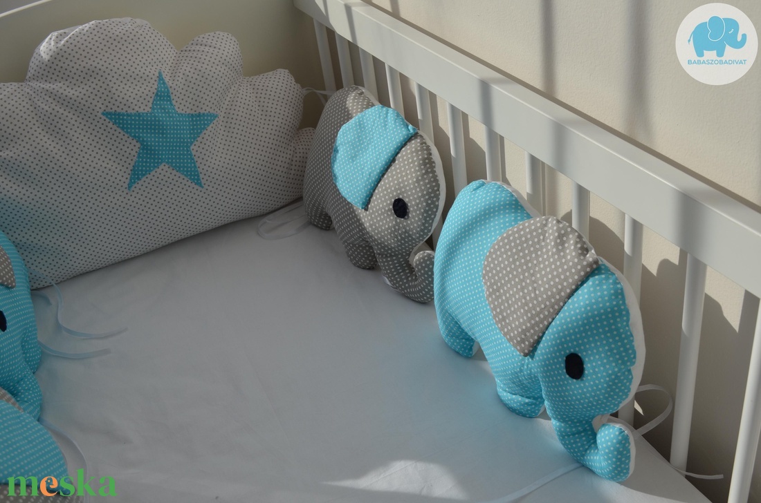 Fáni szett 1 (kék-szürke) - otthon & életmód - babaszoba, gyerekszoba - Meska.hu