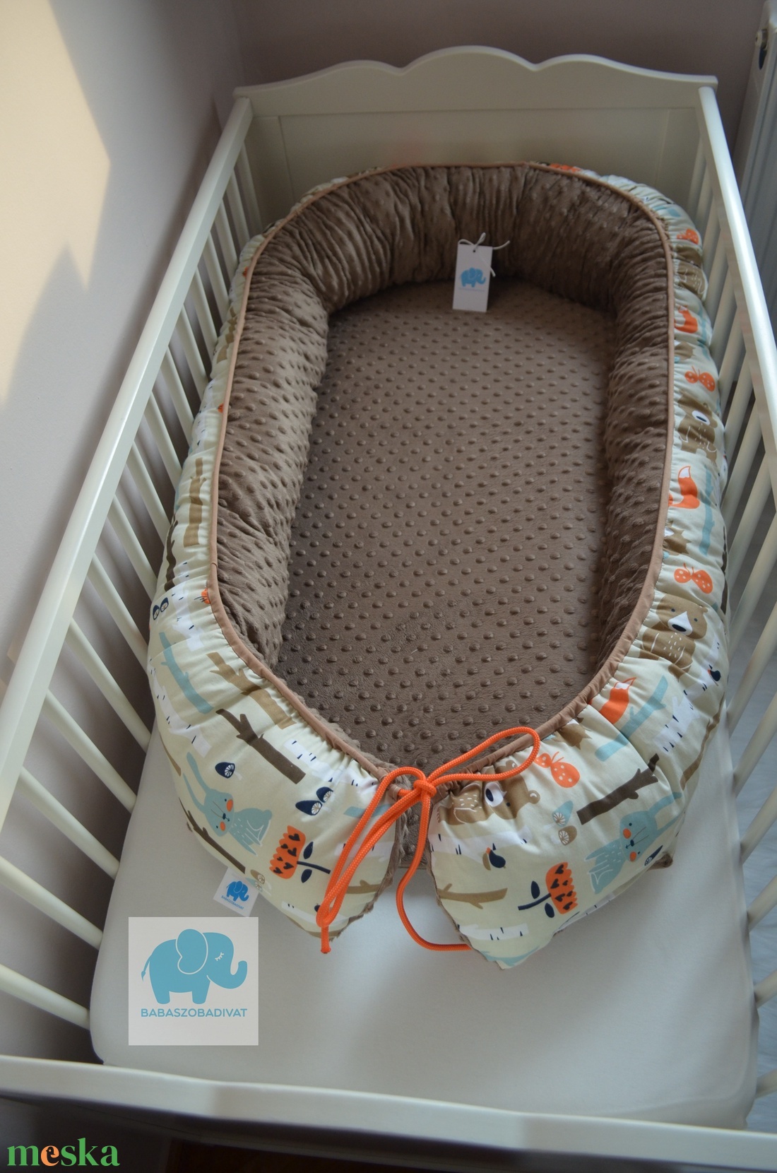 Óriás babafészek (XXL) erdő állatai - játék & sport - 3 éves kor alattiaknak - Meska.hu