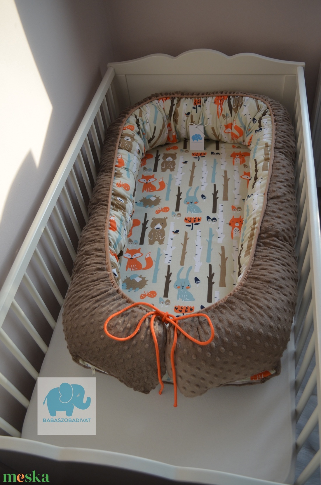 Óriás babafészek (XXL) erdő állatai - játék & sport - 3 éves kor alattiaknak - Meska.hu