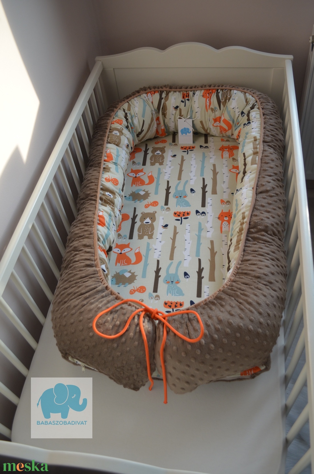 Óriás babafészek (XXL) erdő állatai - játék & sport - 3 éves kor alattiaknak - Meska.hu