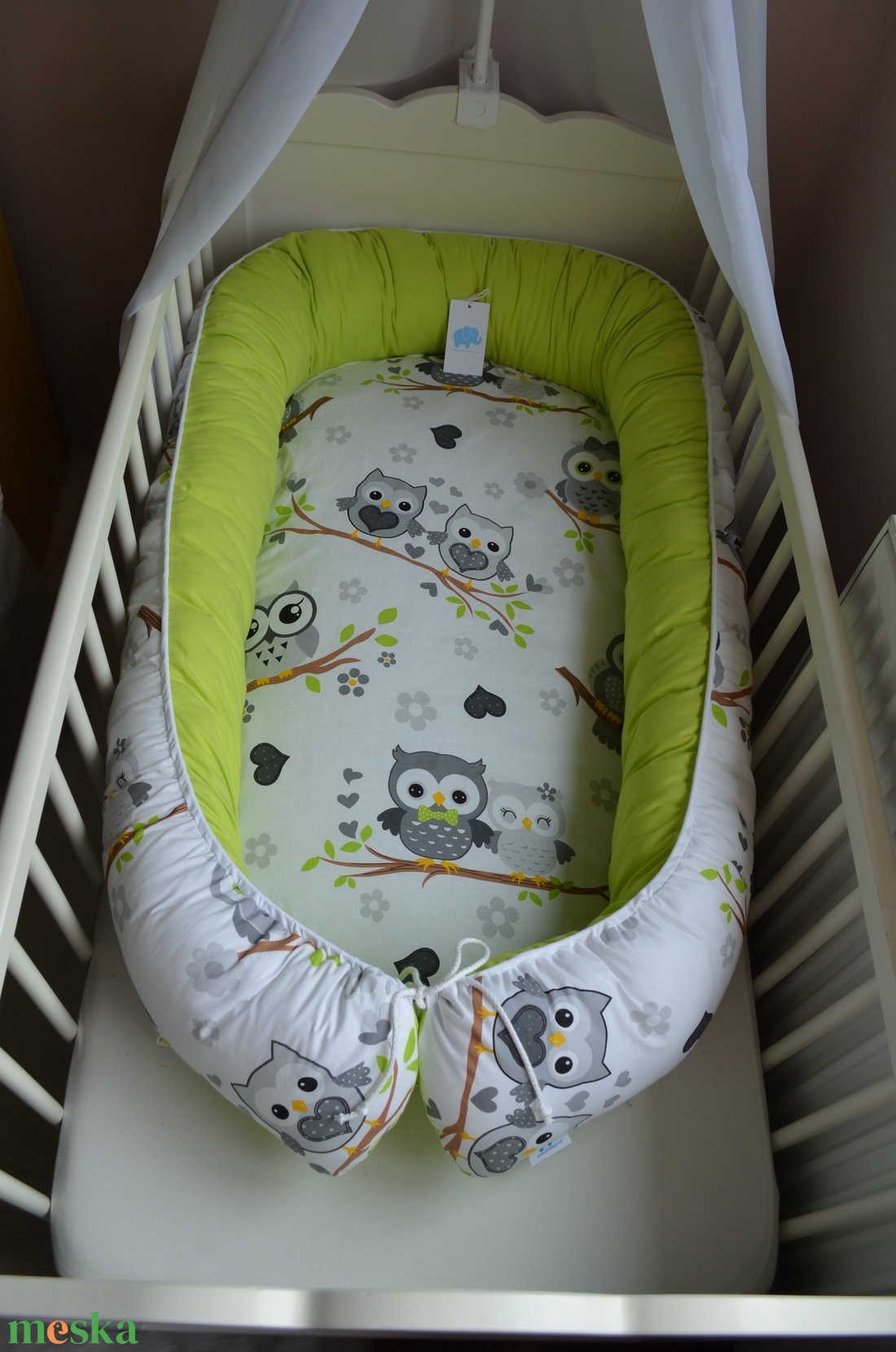 Szürke, óriás baglyos XXL-es babafészek - otthon & életmód - babaszoba, gyerekszoba - babafészek - Meska.hu Szürke, óriás baglyos XXL-es babafészek - otthon & életmód - babaszoba, gyerekszoba - babafészek - Meska.hu