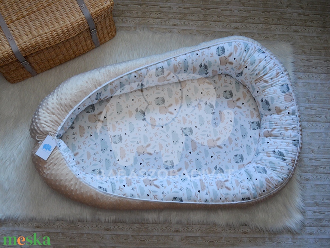 Óriás babafészek (XXL) nyuszi, bagoly - otthon & életmód - babaszoba, gyerekszoba - baba ágynemű - Meska.hu