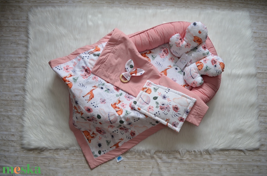 Őzikés, designer, prémium, XL-es, púder babafészek szett - otthon & életmód - babaszoba, gyerekszoba - babafészek - Meska.hu Őzikés, designer, prémium, XL-es, púder babafészek szett - otthon & életmód - babaszoba, gyerekszoba - babafészek - Meska.hu