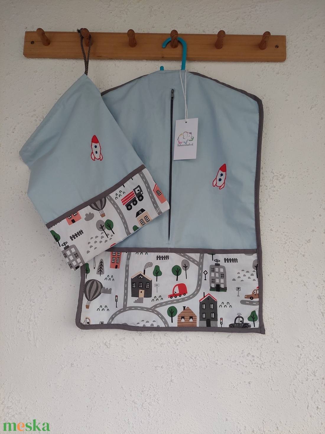 Autós, ovis zsák szett - játék & sport - ovis felszerelés - ovis zsák - Meska.hu