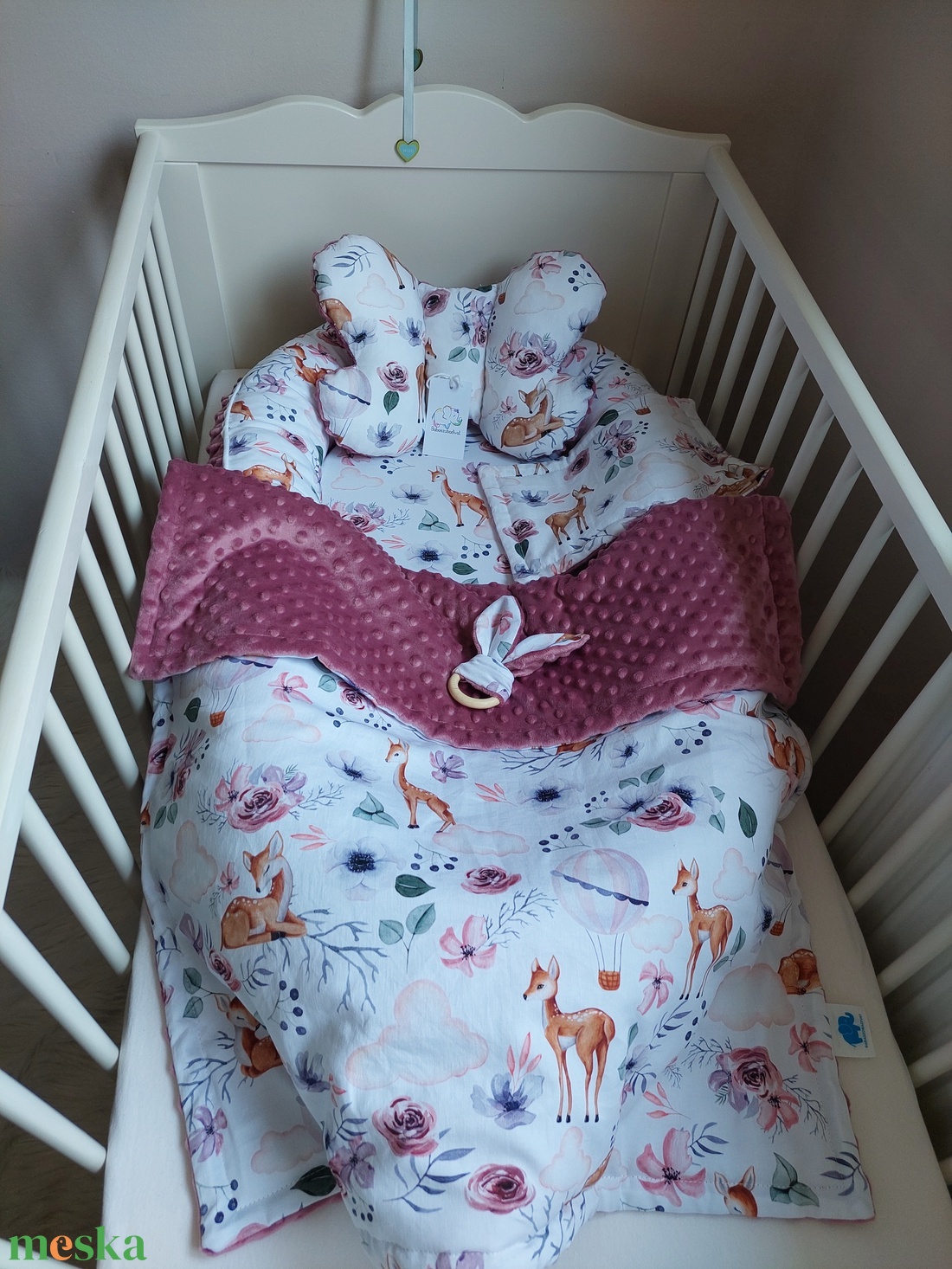 Őzikés, prémium, designer, komplett babaágy szett - otthon & életmód - babaszoba, gyerekszoba - baba ágynemű - Meska.hu Őzikés, prémium, designer, komplett babaágy szett - otthon & életmód - babaszoba, gyerekszoba - baba ágynemű - Meska.hu