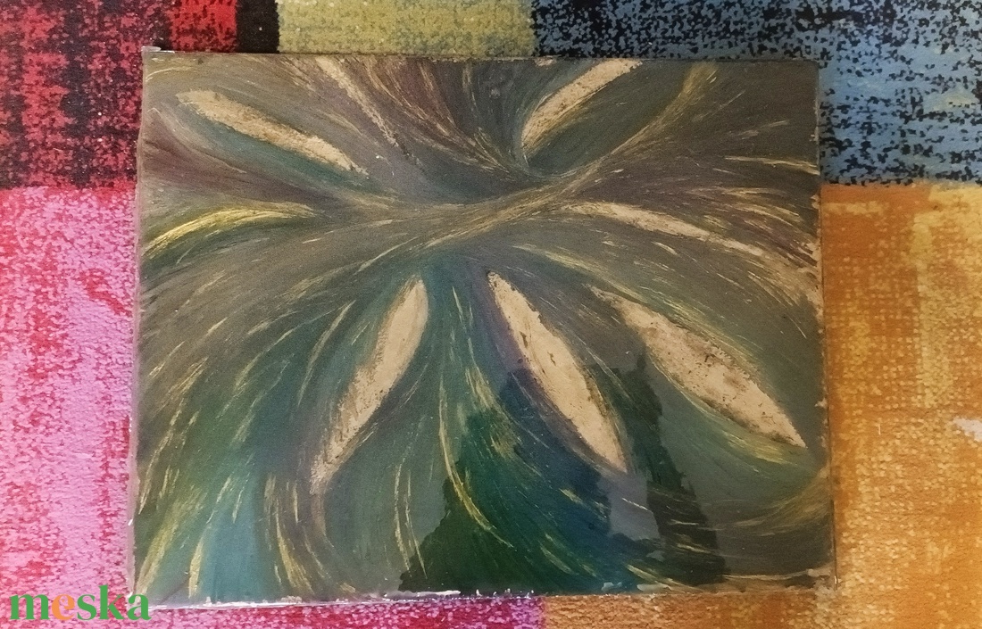 Atlantis - olajfestmány magasfényű epoxi fedőréteggel - művészet - festmény - olajfestmény - Meska.hu