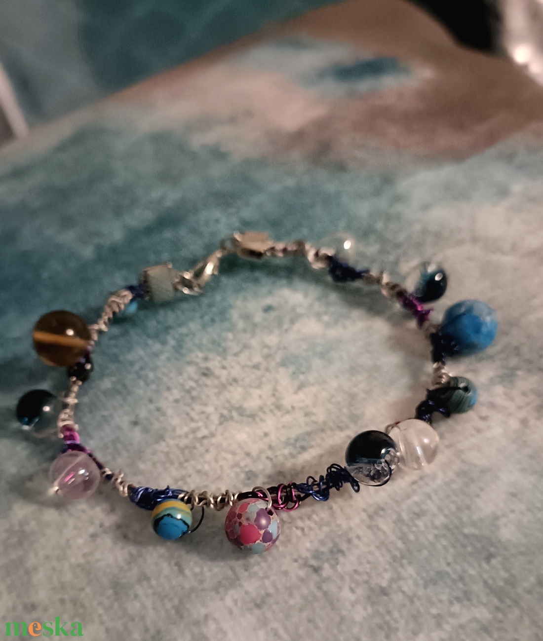 Csakra karkötő - ékszer - karkötő - ásványkarkötő - Meska.hu