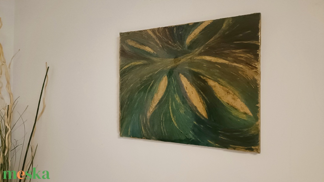 Atlantis - olajfestmány magasfényű epoxi fedőréteggel - művészet - festmény - olajfestmény - Meska.hu