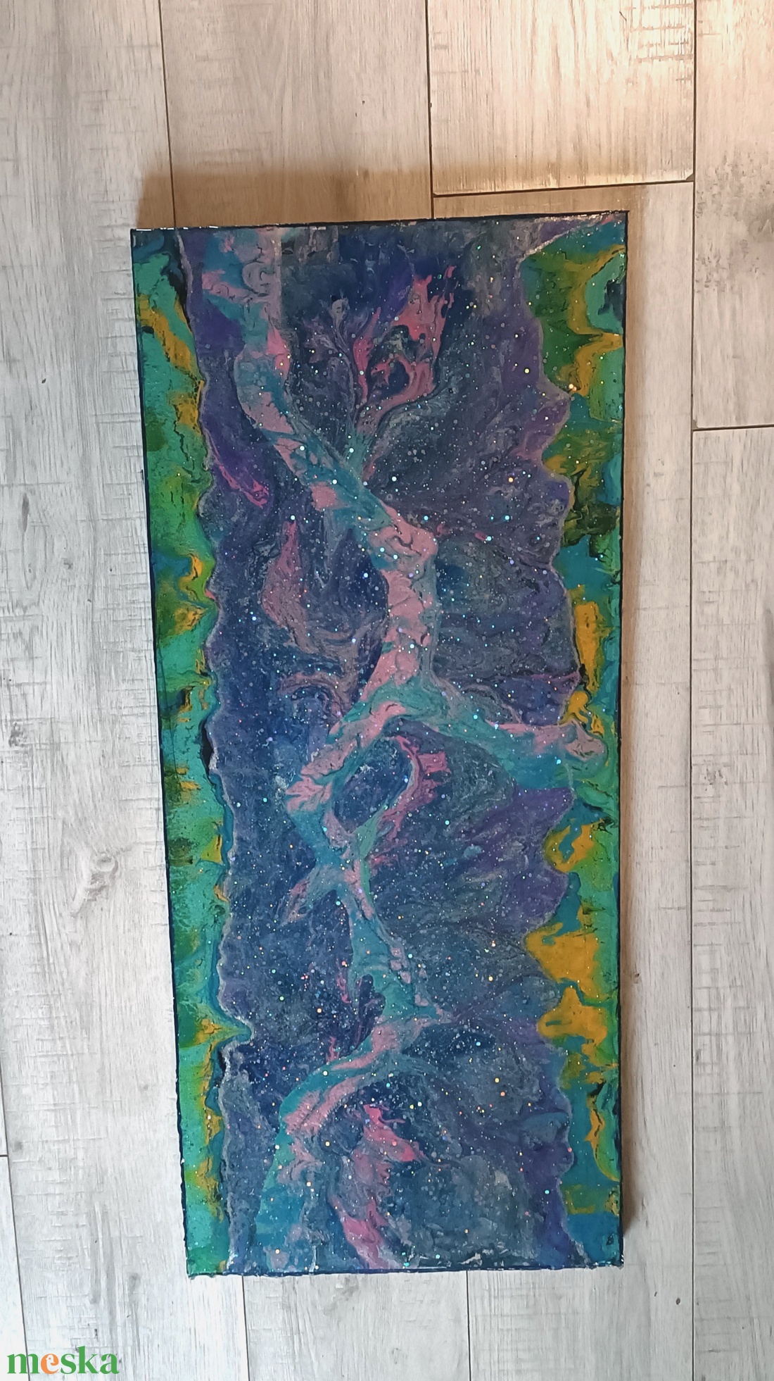 'Kezdet' / 'Beginning' - 30 x 70 cm  - művészet - festmény - akril - Meska.hu