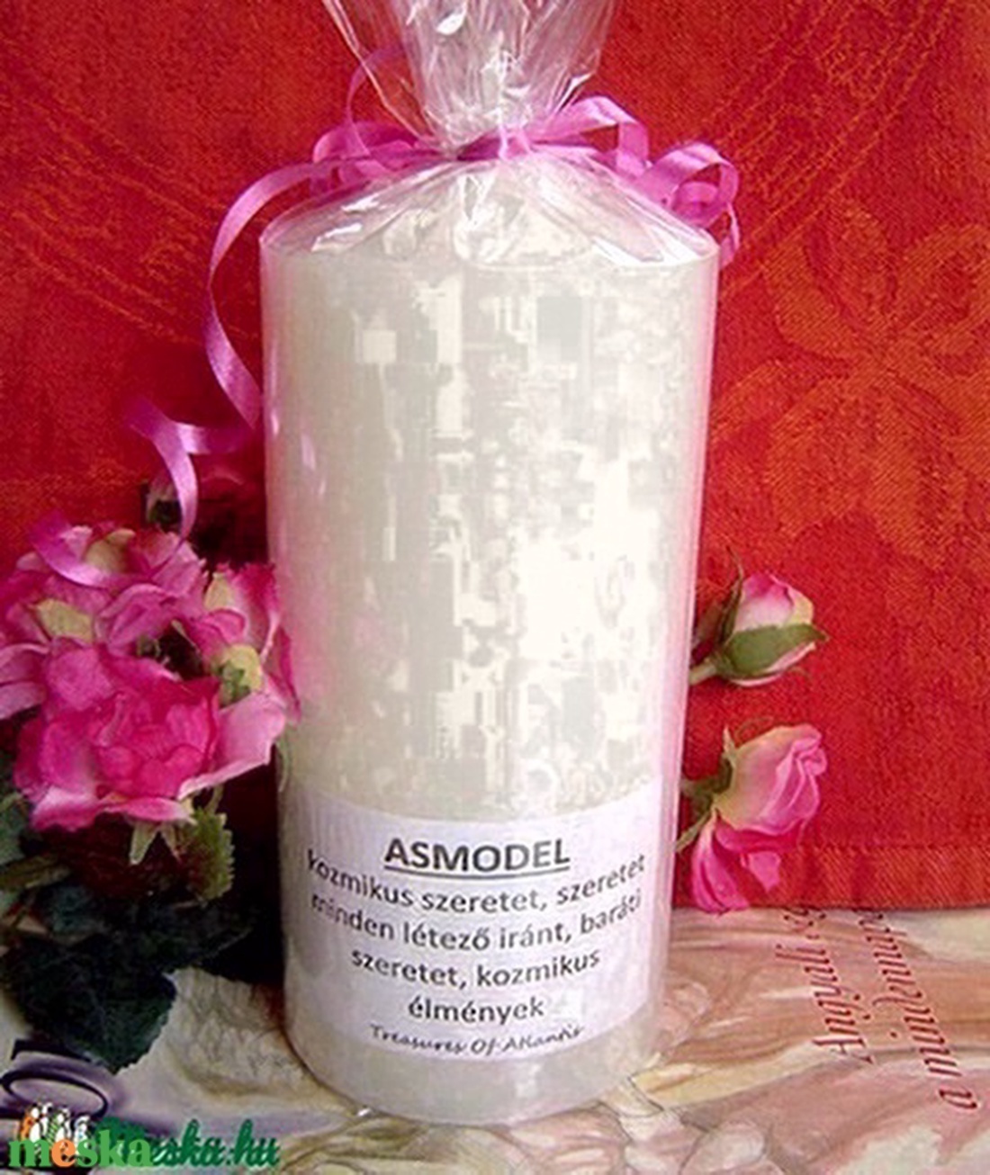 Beavatott NAGY atlantiszi angyalgyertya - ASMODEL - otthon & életmód - gyertya, illat, aroma - gyertya - Meska.hu