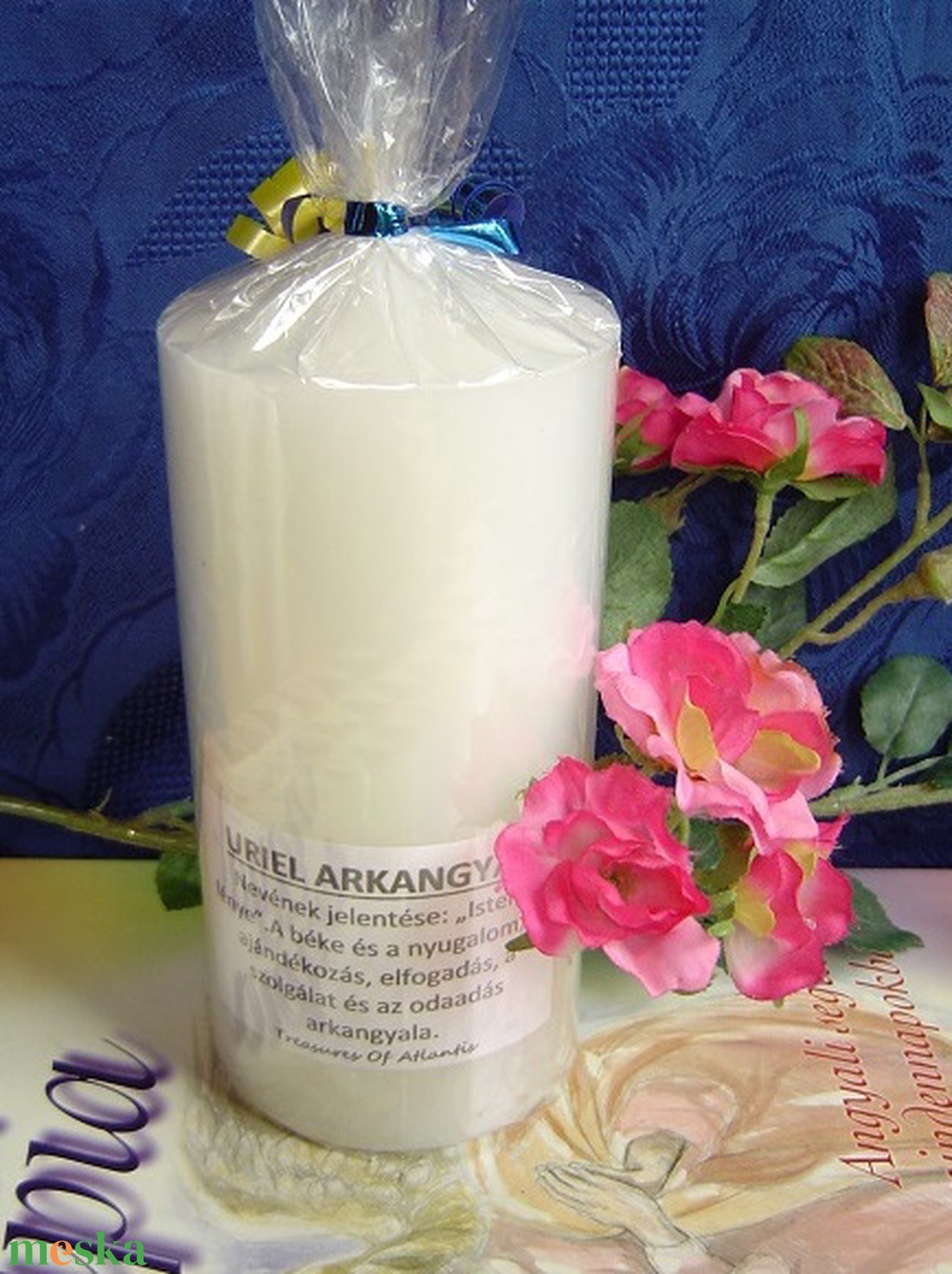 Beavatott NAGY arkangyal gyertya - URIEL - otthon & életmód - gyertya, illat, aroma - gyertya - Meska.hu