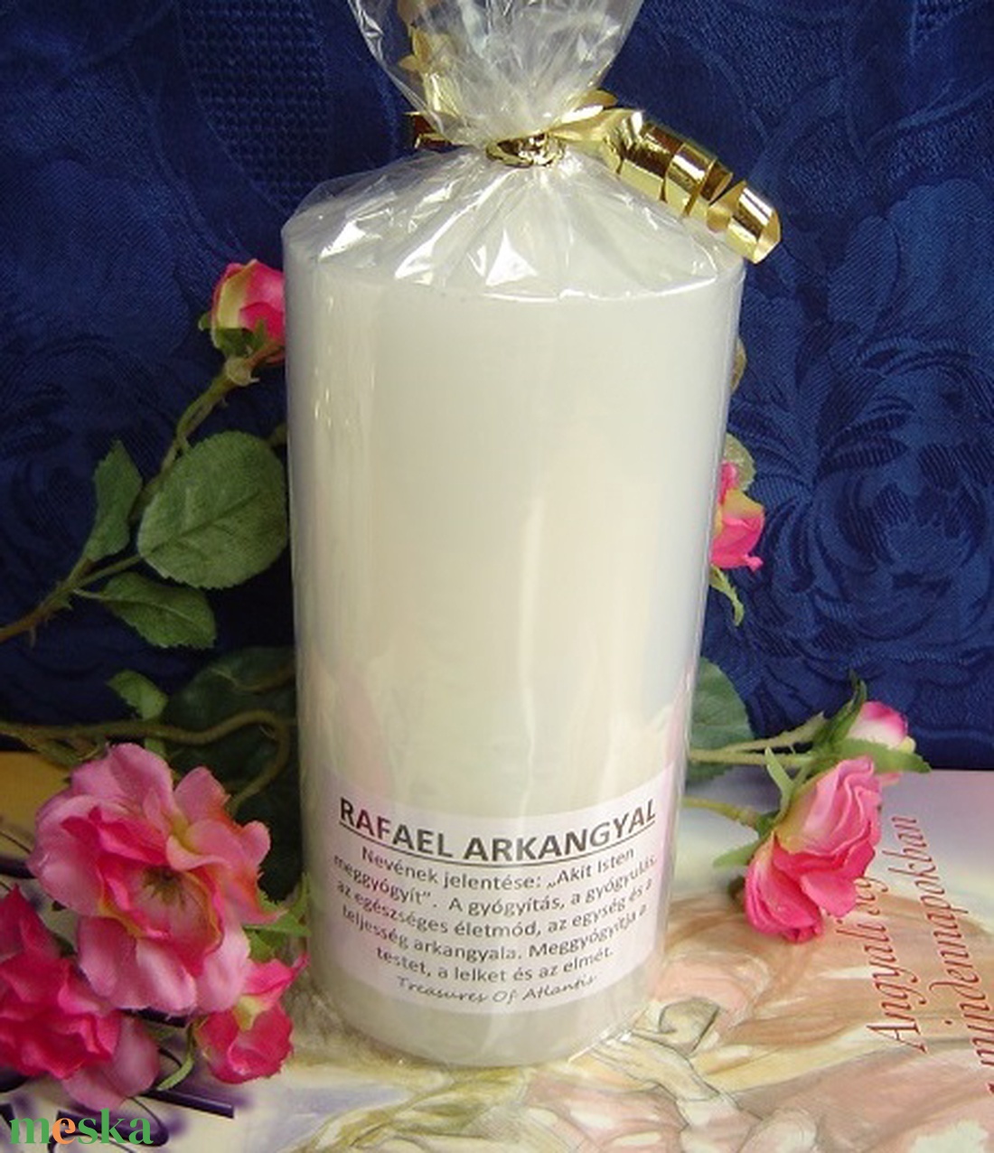 Beavatott NAGY arkangyal gyertya - RAFAEL - otthon & életmód - gyertya, illat, aroma - gyertya - Meska.hu