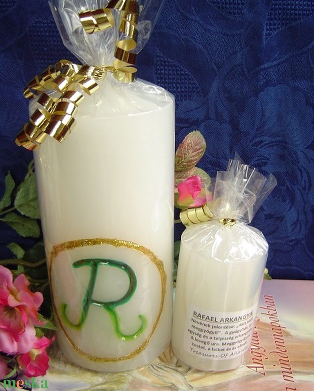 Beavatott NAGY arkangyal gyertya - RAFAEL - otthon & életmód - gyertya, illat, aroma - gyertya - Meska.hu