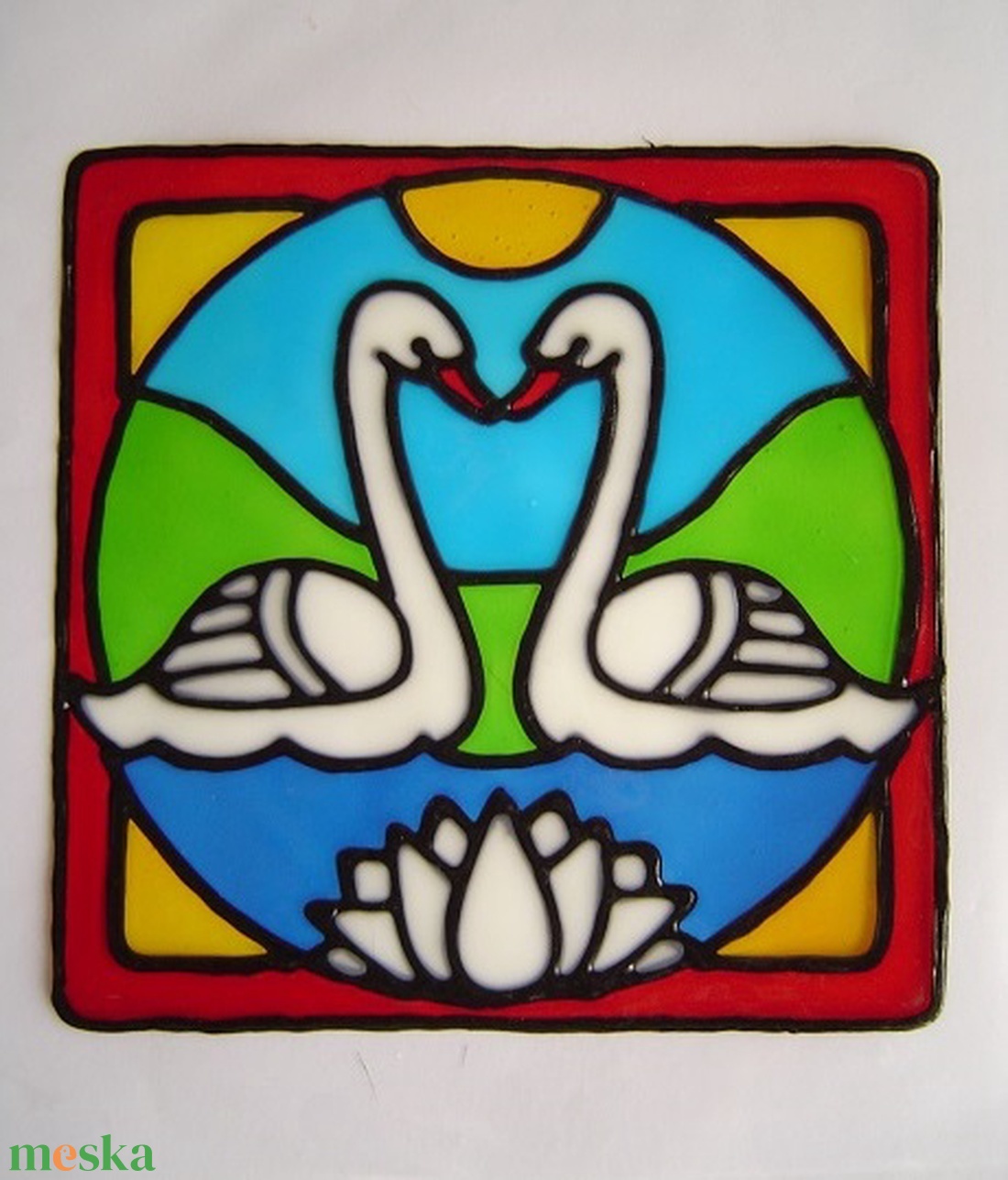FENG SHUI ablakdísz, üvegmatrica, HATTYÚK PÁRBAN - otthon & életmód - dekoráció - ajtó- és ablak dekoráció - ablakdísz - Meska.hu FENG SHUI ablakdísz, üvegmatrica, HATTYÚK PÁRBAN - otthon & életmód - dekoráció - ajtó- és ablak dekoráció - ablakdísz - Meska.hu