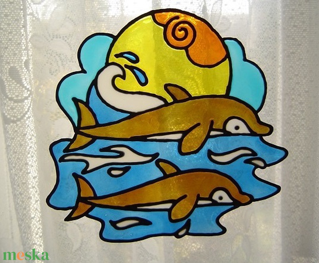 FENG SHUI ablakdísz, üvegmatrica, PÁROS DELFIN - otthon & életmód - dekoráció - ajtó- és ablak dekoráció - ablakdísz - Meska.hu FENG SHUI ablakdísz, üvegmatrica, PÁROS DELFIN - otthon & életmód - dekoráció - ajtó- és ablak dekoráció - ablakdísz - Meska.hu