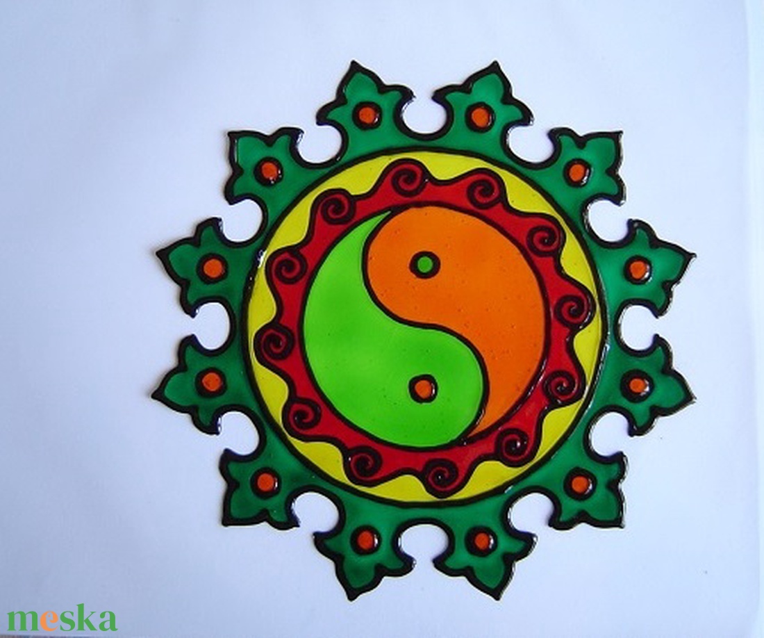 Szakrális ablakdísz, üvegmatrica, JIN-JANG - otthon & életmód - dekoráció - ajtó- és ablak dekoráció - ablakdísz - Meska.hu Szakrális ablakdísz, üvegmatrica, JIN-JANG - otthon & életmód - dekoráció - ajtó- és ablak dekoráció - ablakdísz - Meska.hu