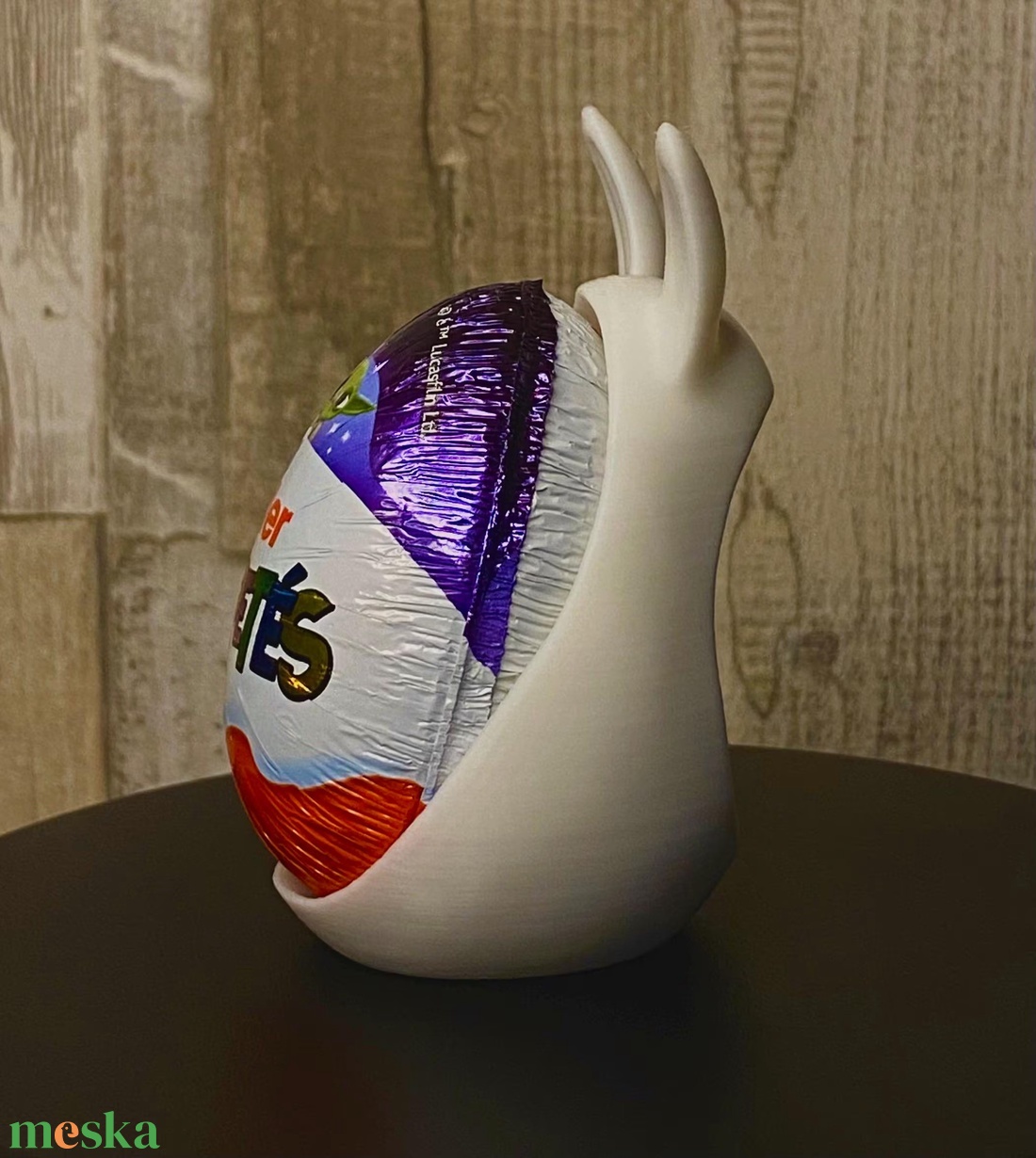 3D Nyomtatott Húsvéti Kindertojás Tartó  - ünnepi díszek, dekorációk - húsvéti díszek és dekorációk - húsvéti tojástartó - Meska.hu