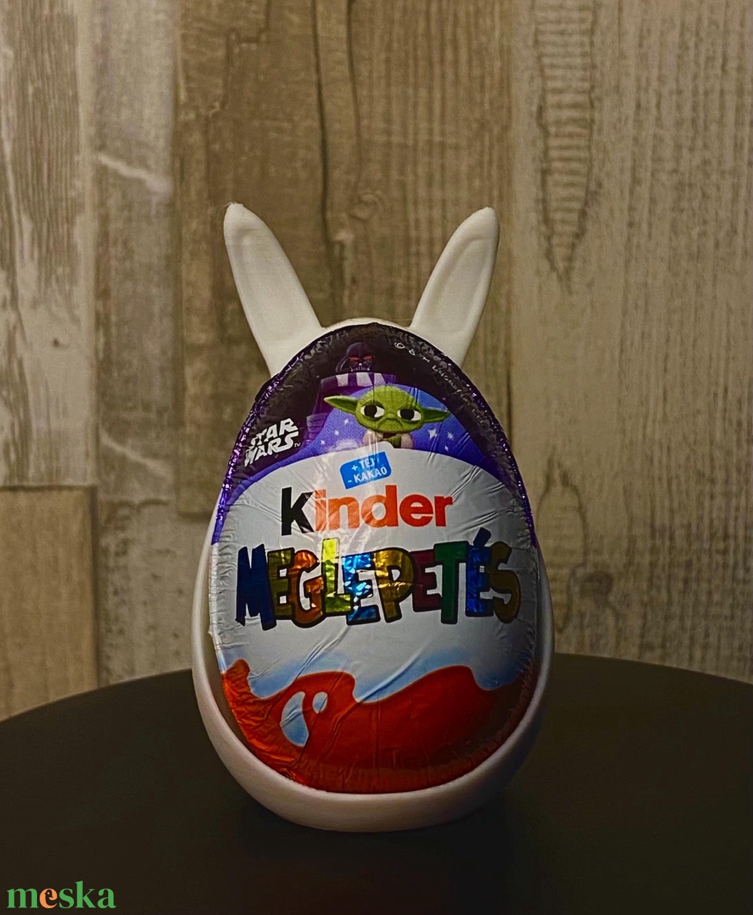 3D Nyomtatott Húsvéti Kindertojás Tartó  - ünnepi díszek, dekorációk - húsvéti díszek és dekorációk - húsvéti tojástartó - Meska.hu