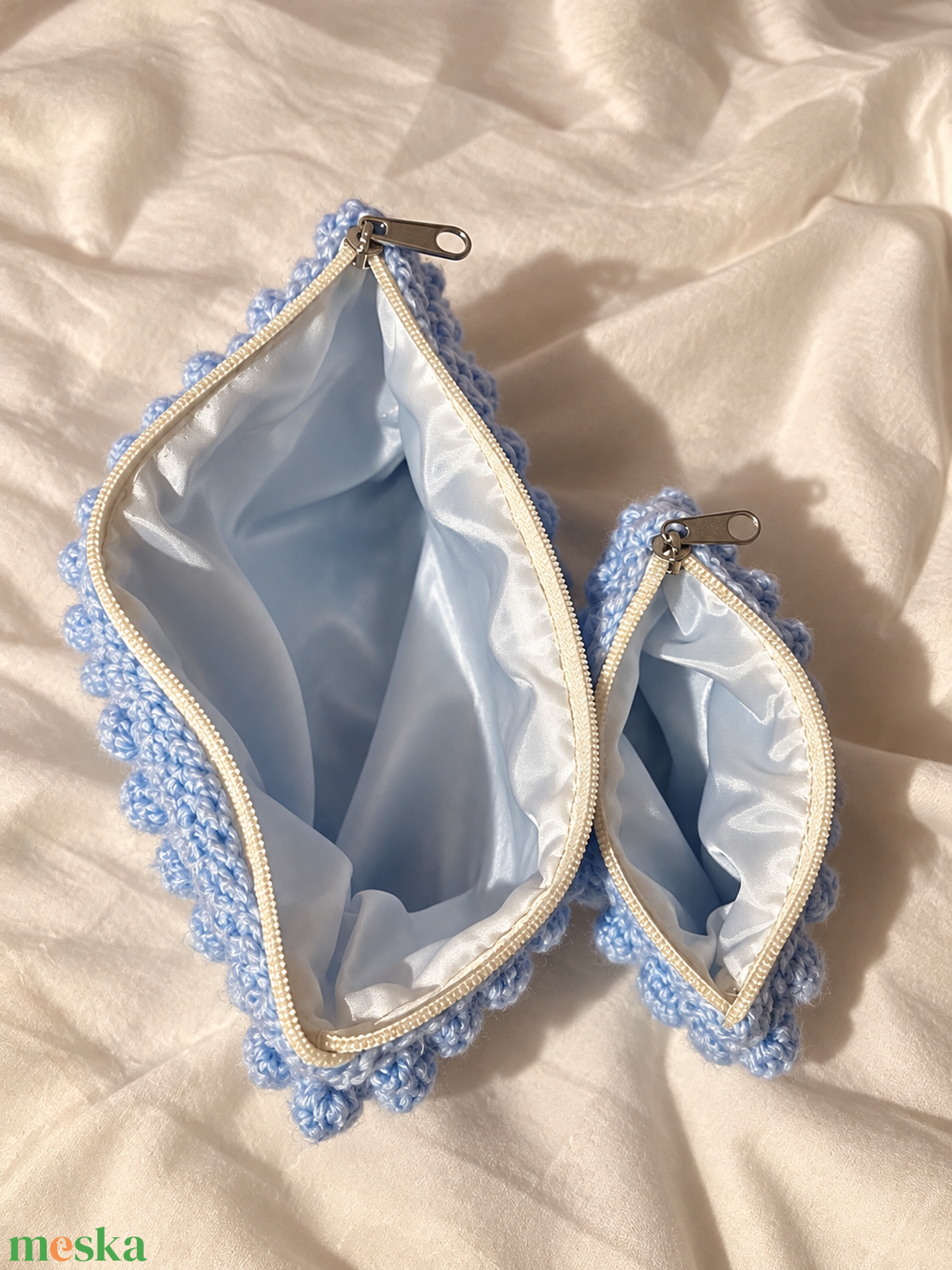 Kézzel készített buborékmintás horgolt clutch szett � Jumbo + Mini táskák � választható színekben -  - Meska.hu