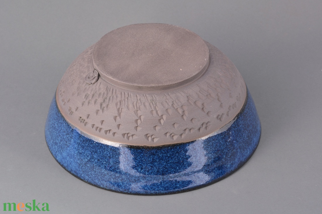 Kerámia nagyméretű tál (kék) - otthon & életmód - konyhafelszerelés, tálalás - tálalás - kínálótál - Meska.hu