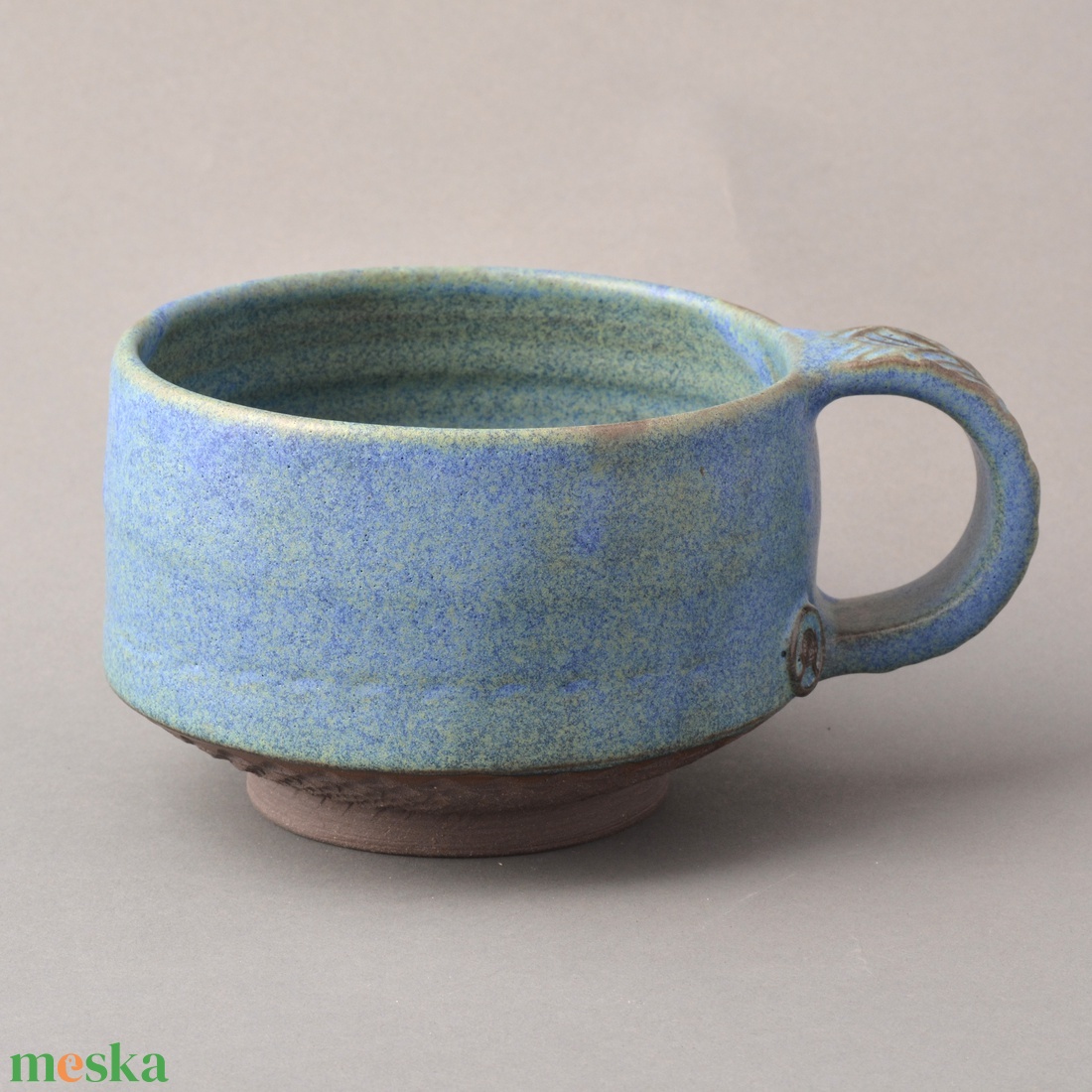 Kerámia nagy méretű bögre (fekete-kék) - otthon & életmód - konyhafelszerelés, tálalás - tálalás - bögre & csésze - Meska.hu