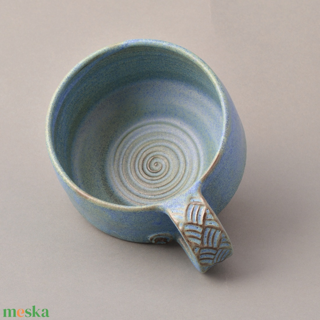 Kerámia nagy méretű bögre (fekete-kék) - otthon & életmód - konyhafelszerelés, tálalás - tálalás - bögre & csésze - Meska.hu