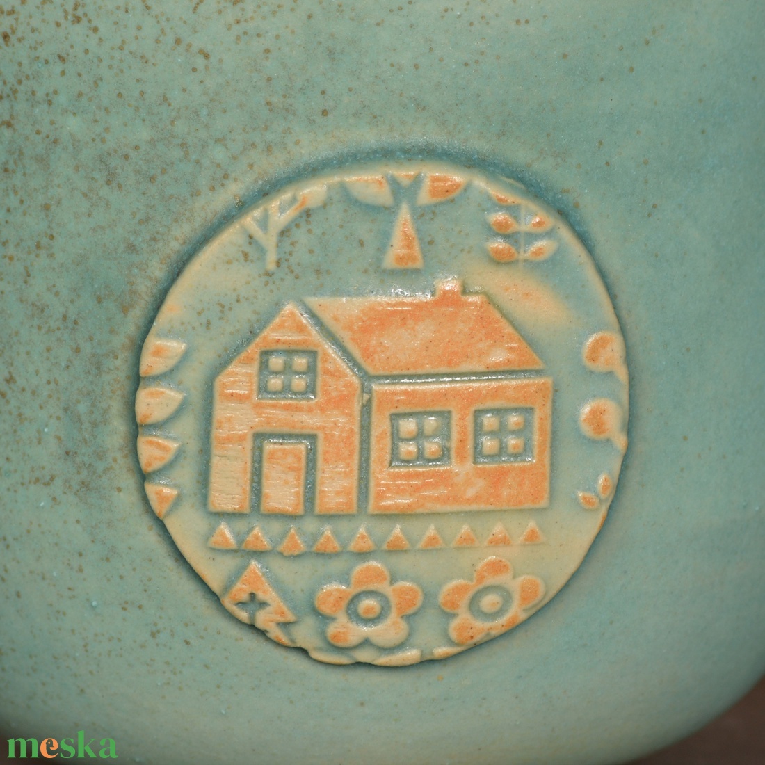 Kerámia bögre, skandináv stílus (türkiz) - otthon & életmód - konyhafelszerelés, tálalás - tálalás - bögre & csésze - Meska.hu