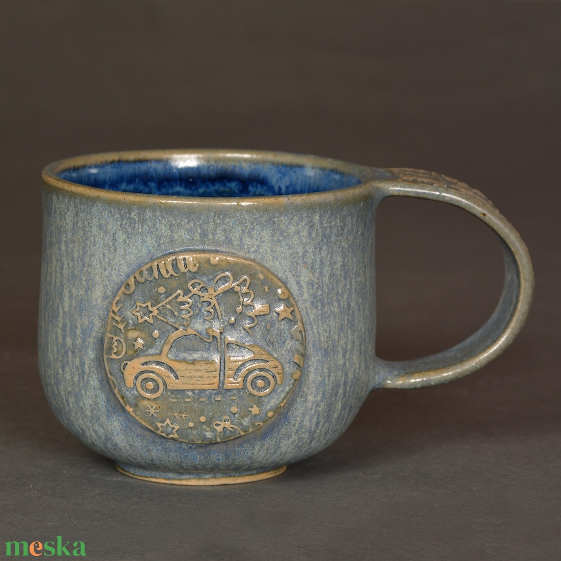 Kerámia bögre, karácsonyi hangulat(kék) - otthon & életmód - konyhafelszerelés, tálalás - tálalás - bögre & csésze - Meska.hu Kerámia bögre, karácsonyi hangulat(kék) - otthon & életmód - konyhafelszerelés, tálalás - tálalás - bögre & csésze - Meska.hu