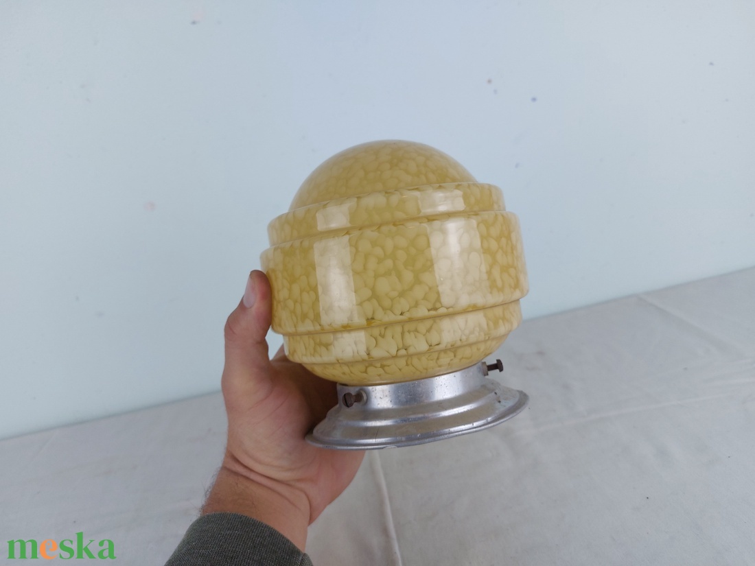 Art deco fali lampa, barna buras lampa - otthon & életmód - lámpa - falilámpa - Meska.hu