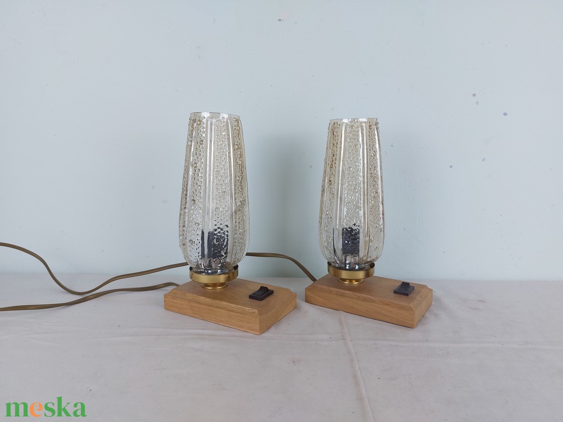 Par retro asztali lampa, kis lampa - otthon & életmód - lámpa - asztali lámpa - Meska.hu