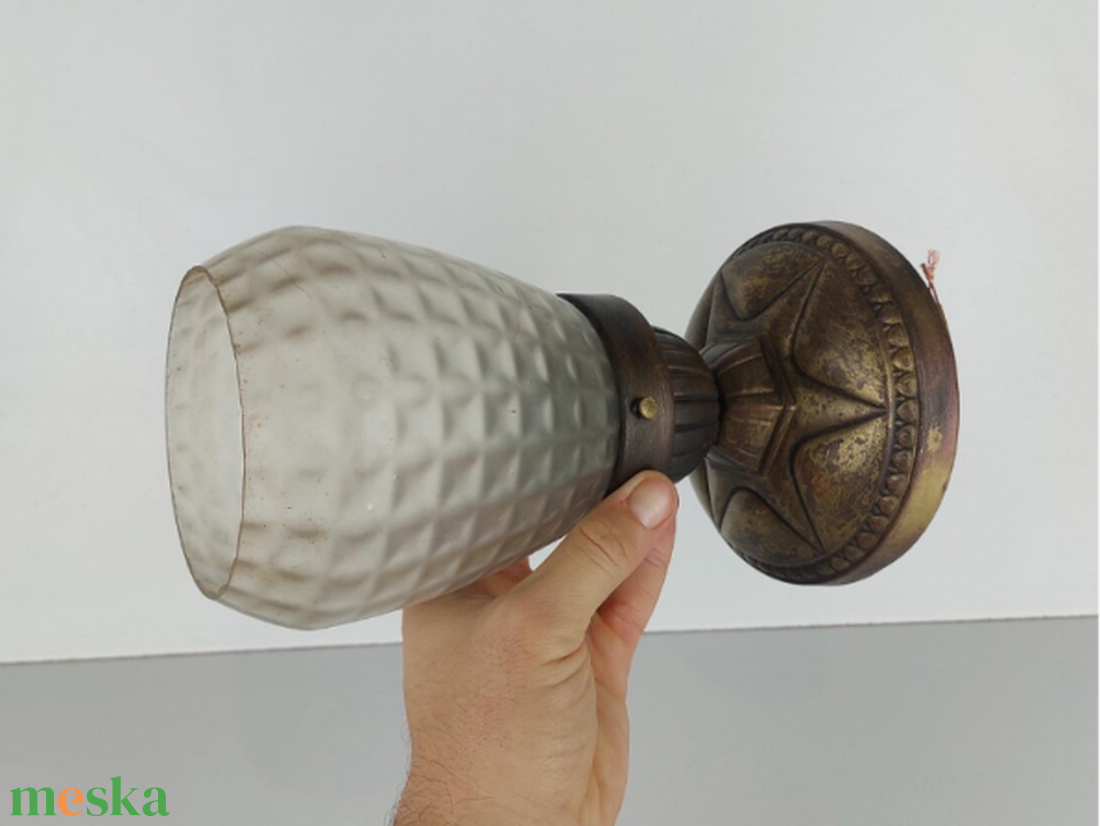 Art deco mennyezeti kis lampa - otthon & életmód - lámpa - falilámpa - Meska.hu