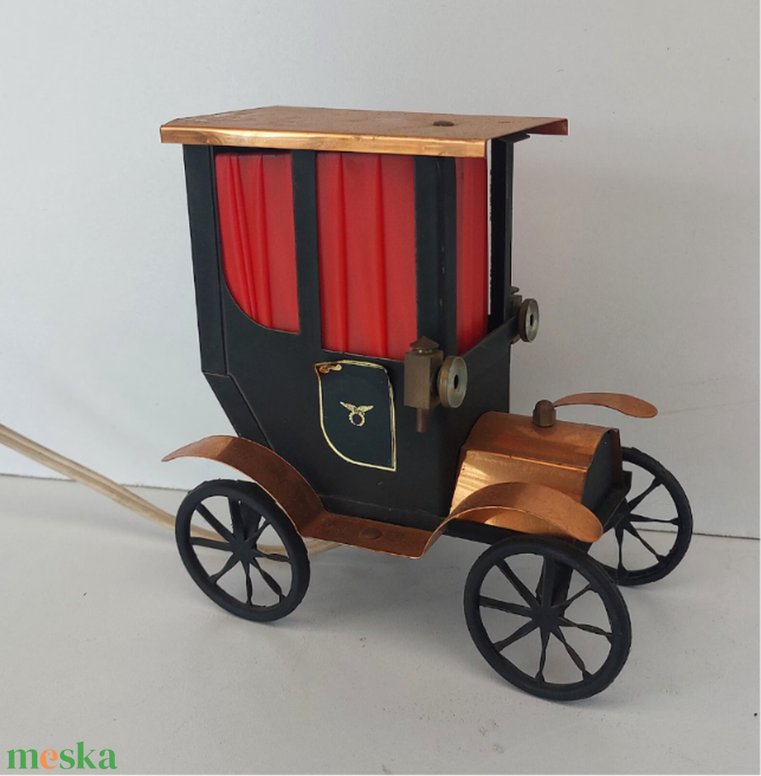 Auto asztali regi lampa, retro hangulatu, hangulatlampa - otthon & életmód - lámpa - asztali lámpa - Meska.hu