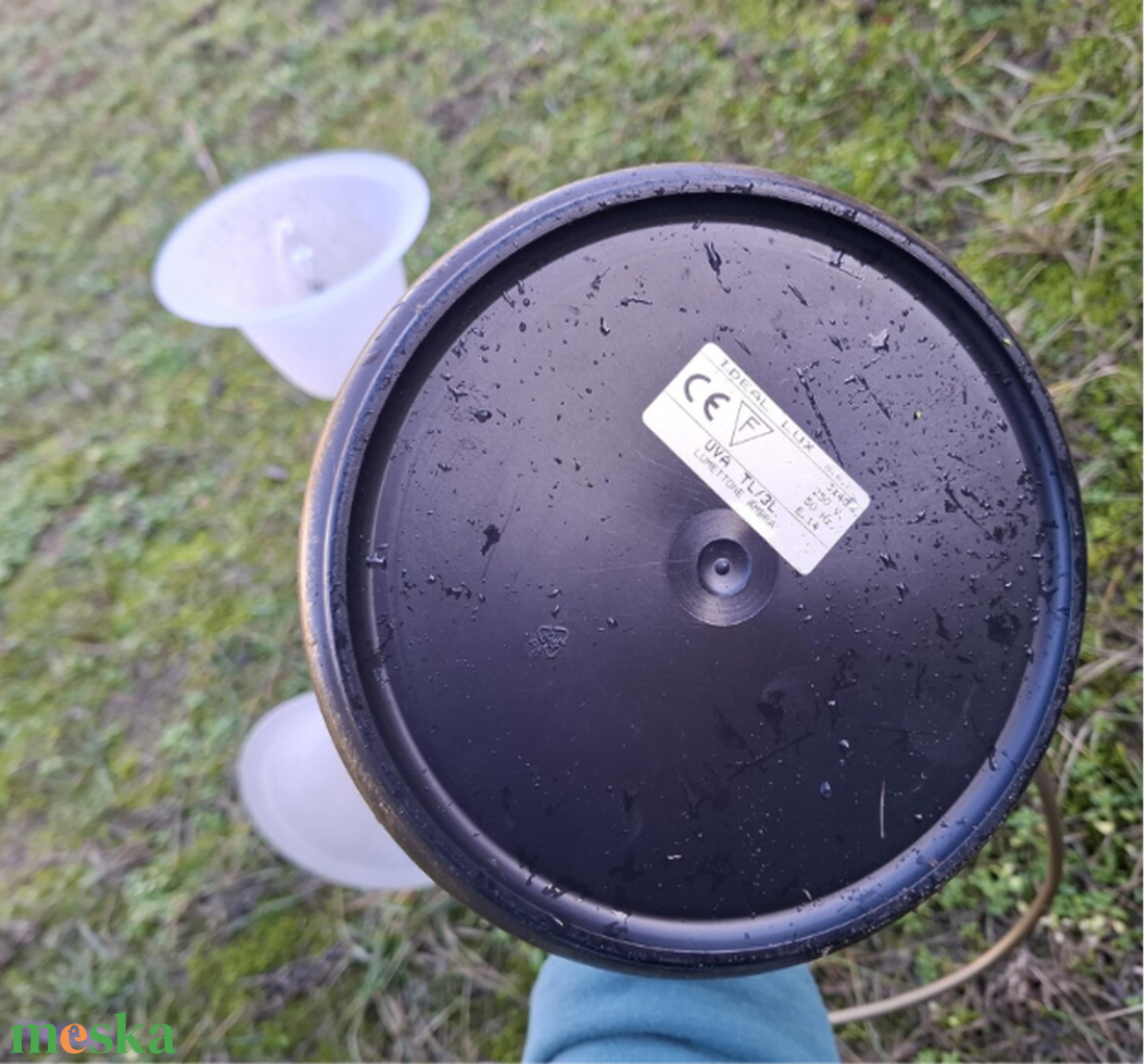 Nagy asztali viragos lampa, regi lampa - otthon & életmód - lámpa - asztali lámpa - Meska.hu