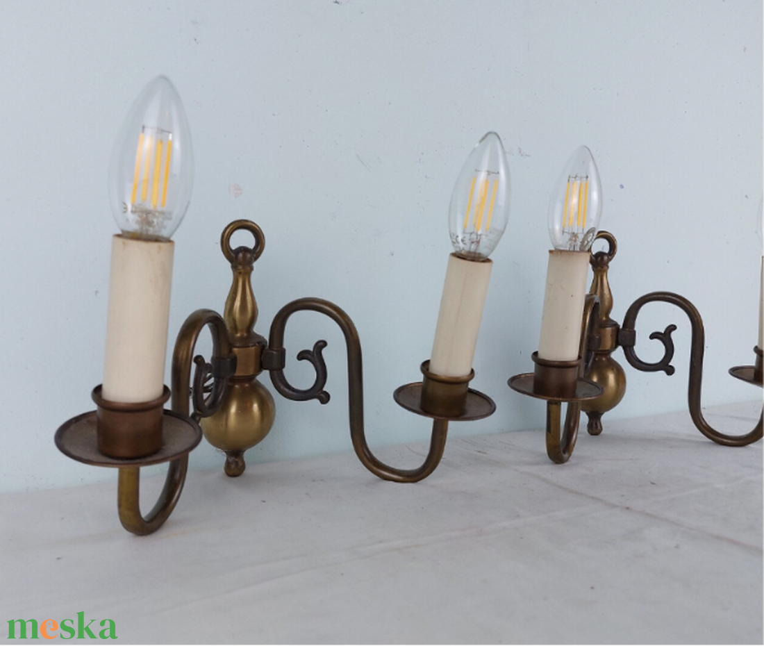 Romantikus par fali lampa, retro lampa, regi hangulatos lampas lampa - otthon & életmód - lámpa - falilámpa - Meska.hu