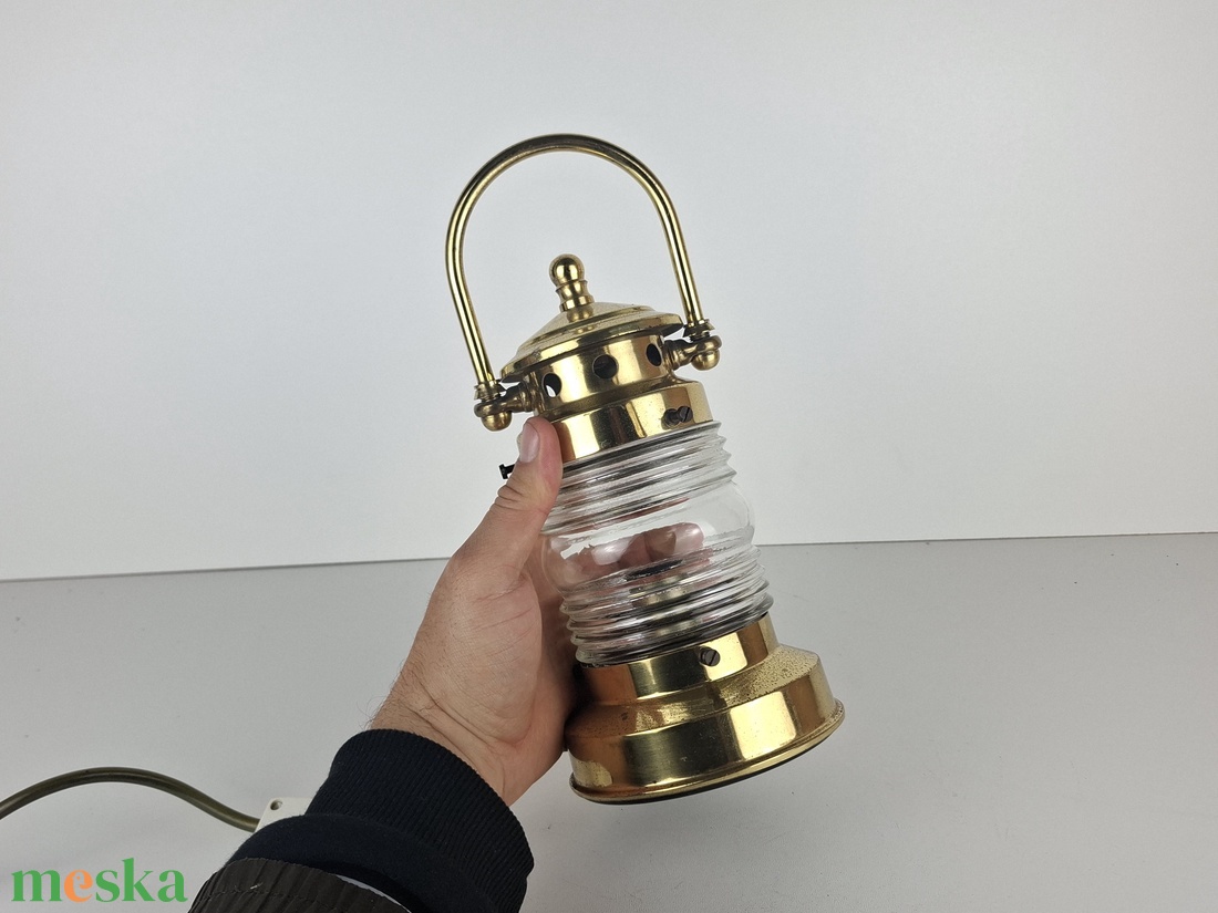 Hajo lampa, regi lampa, vintage lampa - otthon & életmód - lámpa - asztali lámpa - Meska.hu