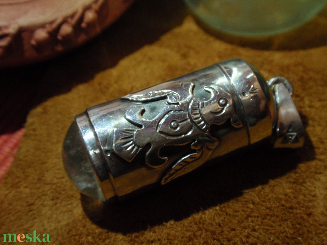 Ezüst fiola (turul) amulett - ékszer - nyaklánc - medál - Meska.hu