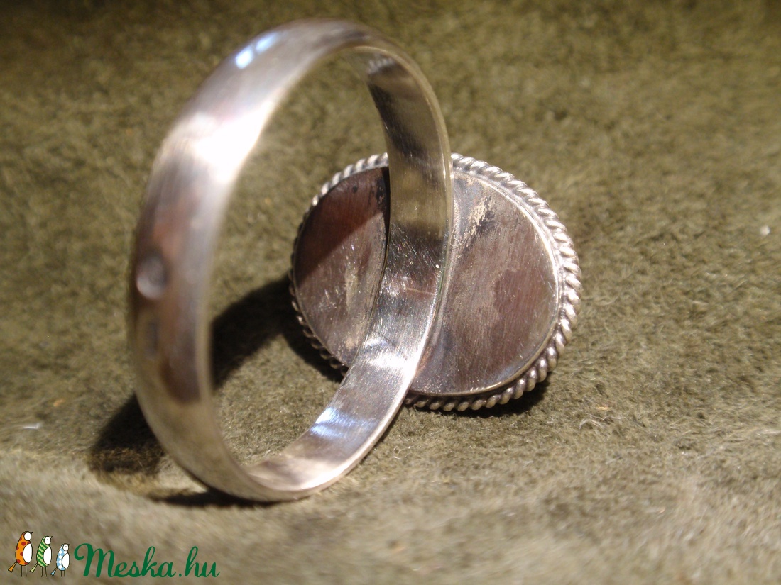 Tigrisszem ezüst gyűrű - ékszer - gyűrű - szoliter gyűrű - Meska.hu