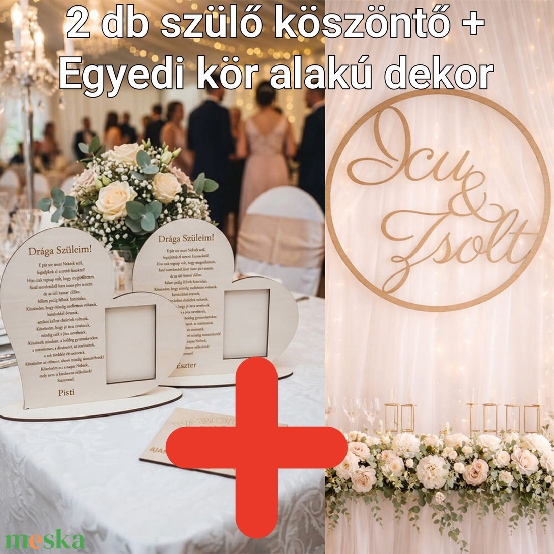Esküvői szülő köszöntők + esküvői írott fa felirat  - esküvő - dekoráció - helyszíni dekor - Meska.hu
