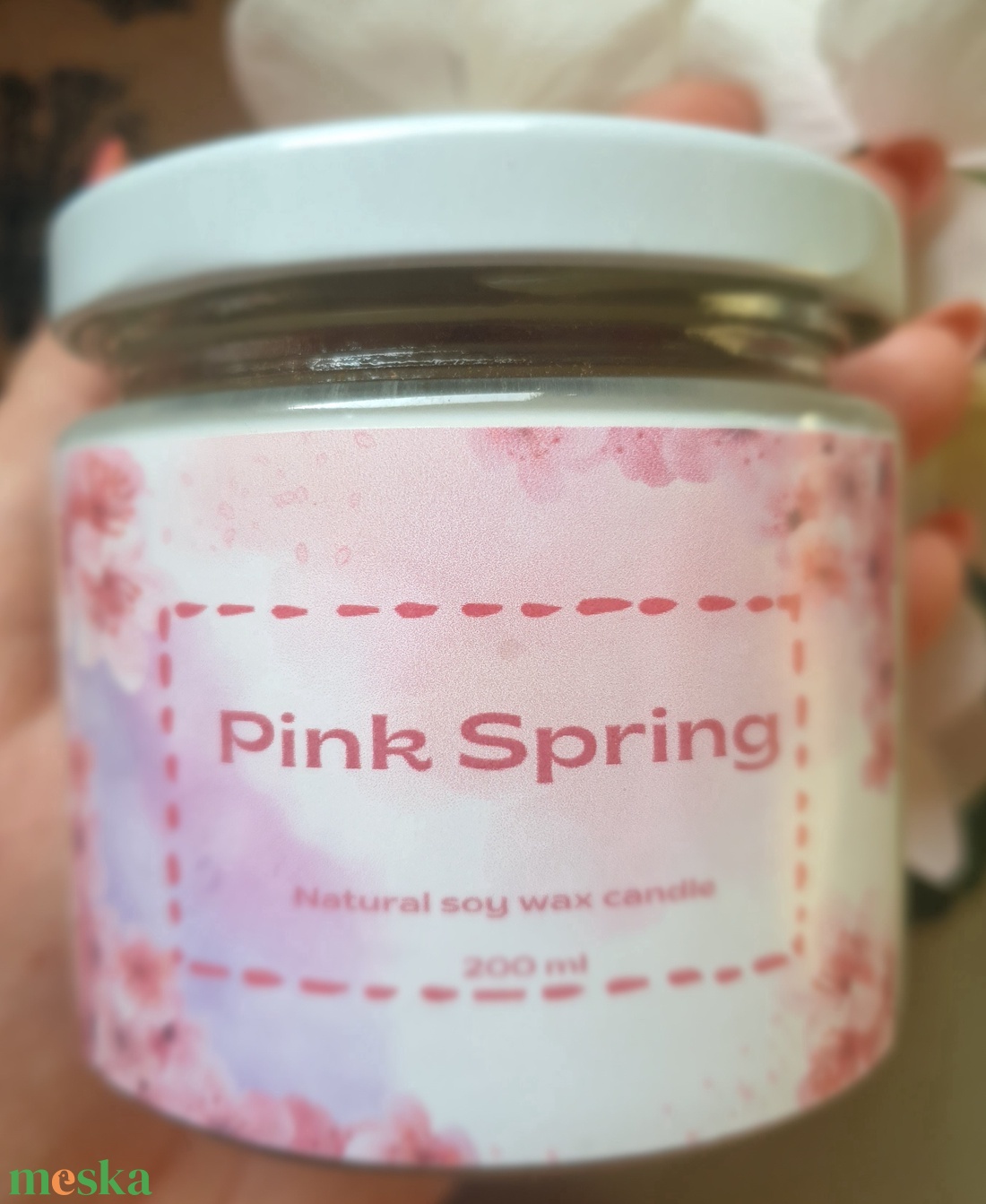 Pink Spring - otthon & életmód - gyertya, illat, aroma - gyertya - Meska.hu Pink Spring - otthon & életmód - gyertya, illat, aroma - gyertya - Meska.hu