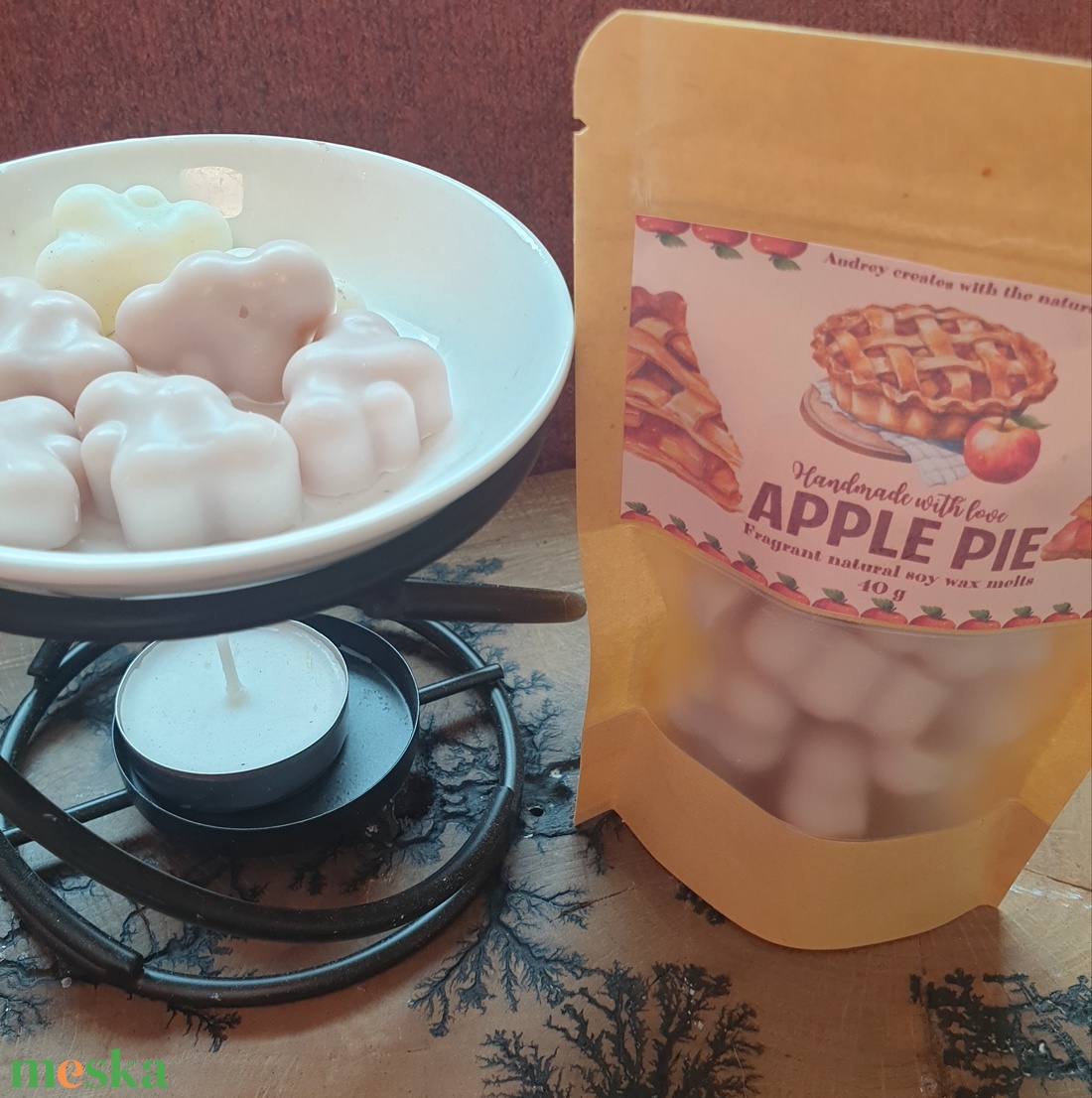 Illatviasz-Apple pie - otthon & életmód - gyertya, illat, aroma - illatviasz - Meska.hu