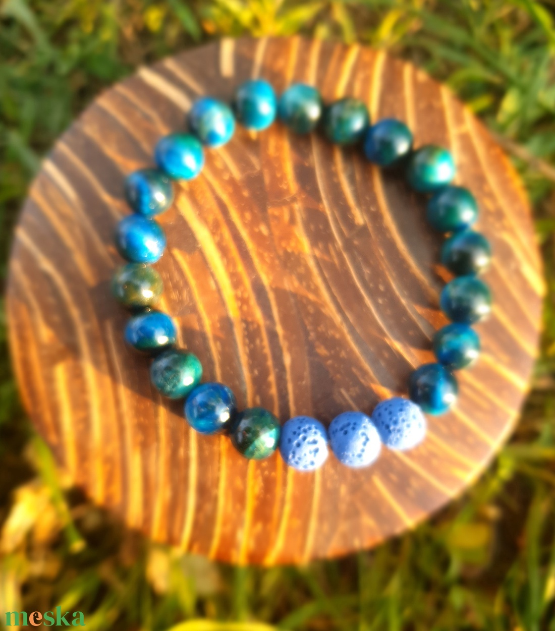 Illatfelhő a csuklódon, illatos ásványkarkötő, lávakő és tigrisszemből - ékszer - karkötő - ásványkarkötő - Meska.hu