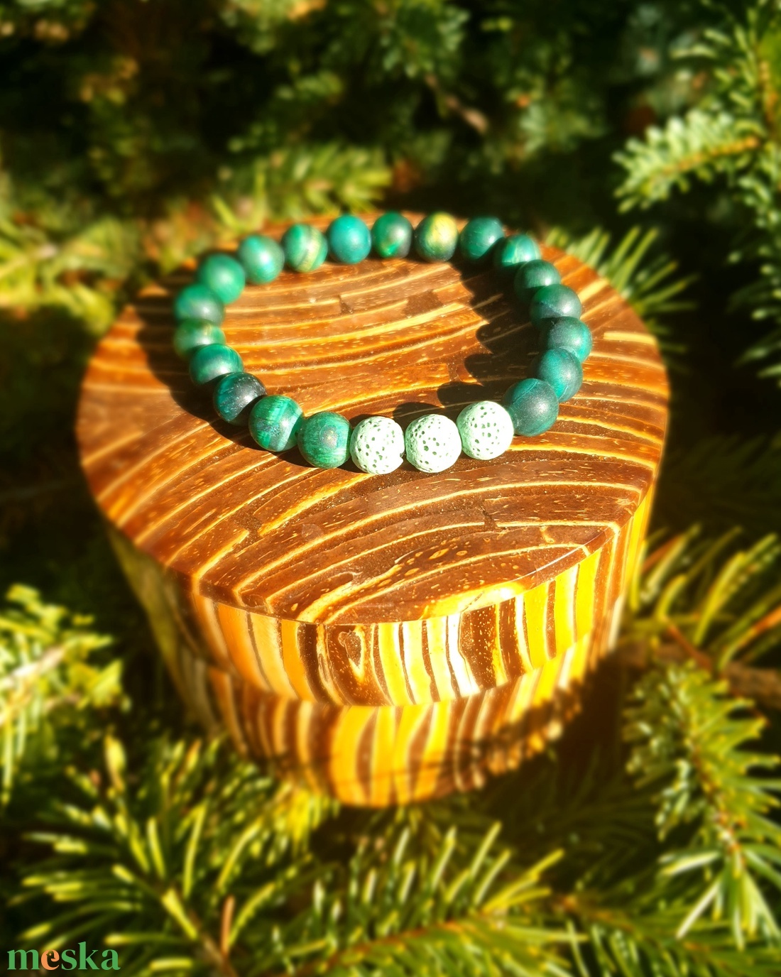 Illatfelhő a csuklódon, illatos ásványkarkötő, lávakő és matt tigrisszemből - ékszer - karkötő - ásványkarkötő - Meska.hu