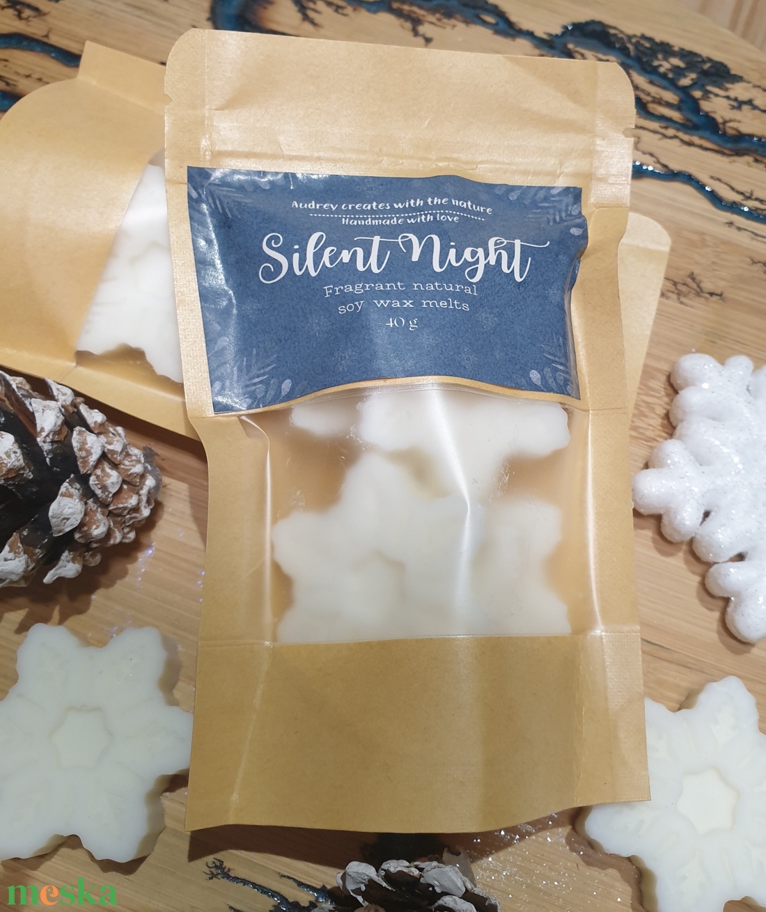 Illatviasz-Silent Night - otthon & életmód - gyertya, illat, aroma - illatviasz - Meska.hu