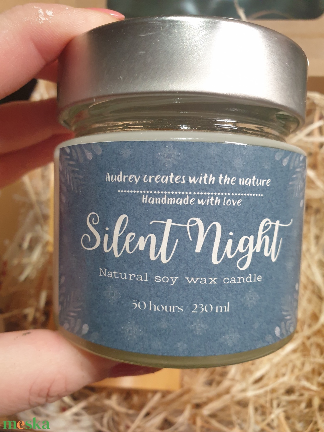 Karácsonyi ajándékdoboz, szójaviasz gyertya és illatviasz - karácsony - karácsonyi lakásdekoráció - karácsonyi illatgyertya, mécses - Meska.hu