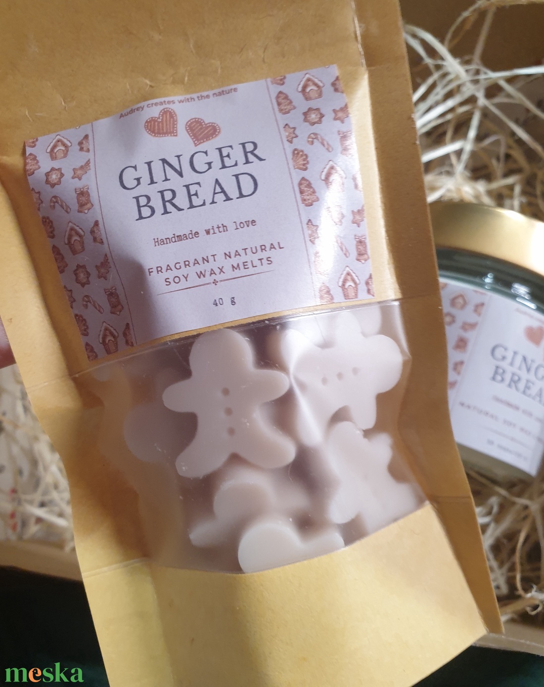 Karácsonyi ajándékdoboz, szójaviasz gyertya és illatviasz - karácsony - karácsonyi lakásdekoráció - karácsonyi illatgyertya, mécses - Meska.hu