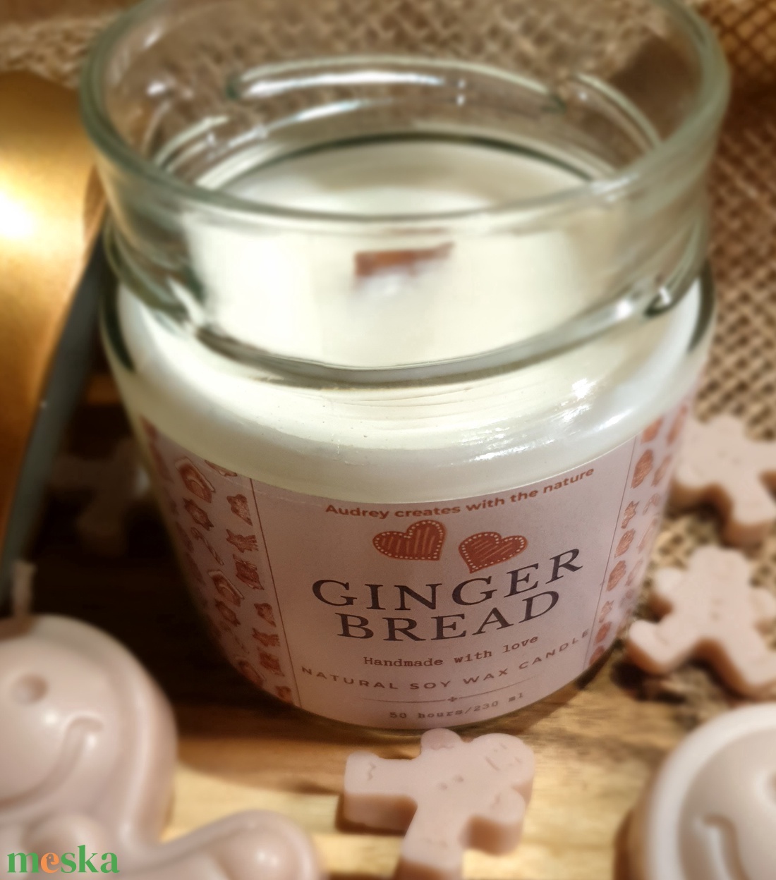 Gingerbread - otthon & életmód - gyertya, illat, aroma - gyertya - Meska.hu