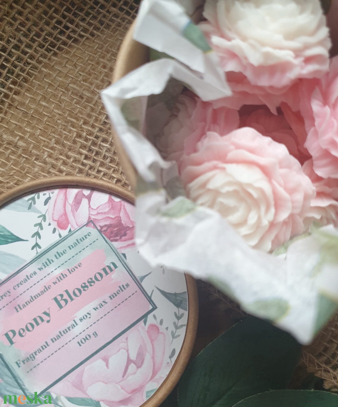 Illatviasz-Peony Blossom 100g - otthon & életmód - gyertya, illat, aroma - illatviasz - Meska.hu