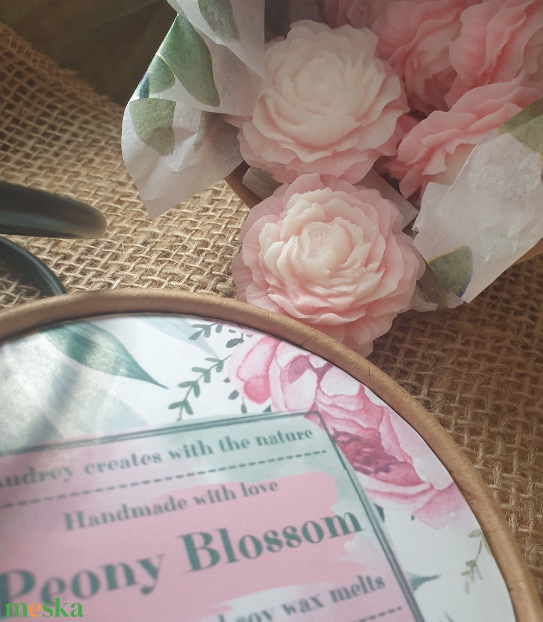 Illatviasz-Peony Blossom 100g - otthon & életmód - gyertya, illat, aroma - illatviasz - Meska.hu