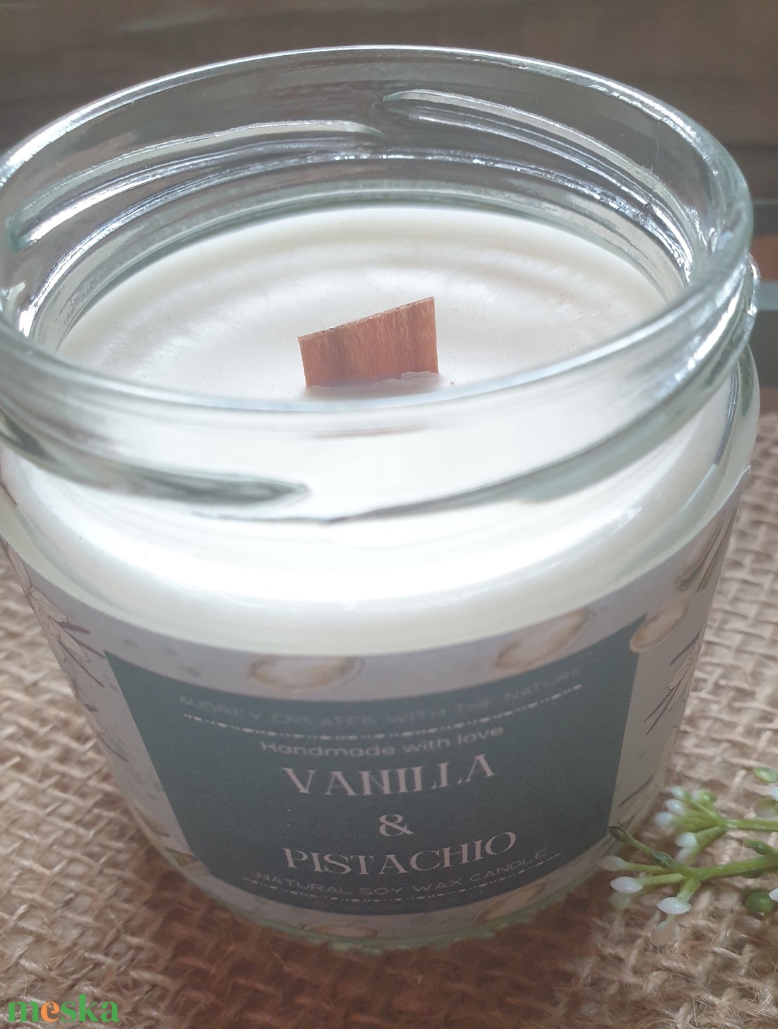 Vanilla Pistachio - otthon & életmód - gyertya, illat, aroma - gyertya - Meska.hu